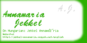 annamaria jekkel business card